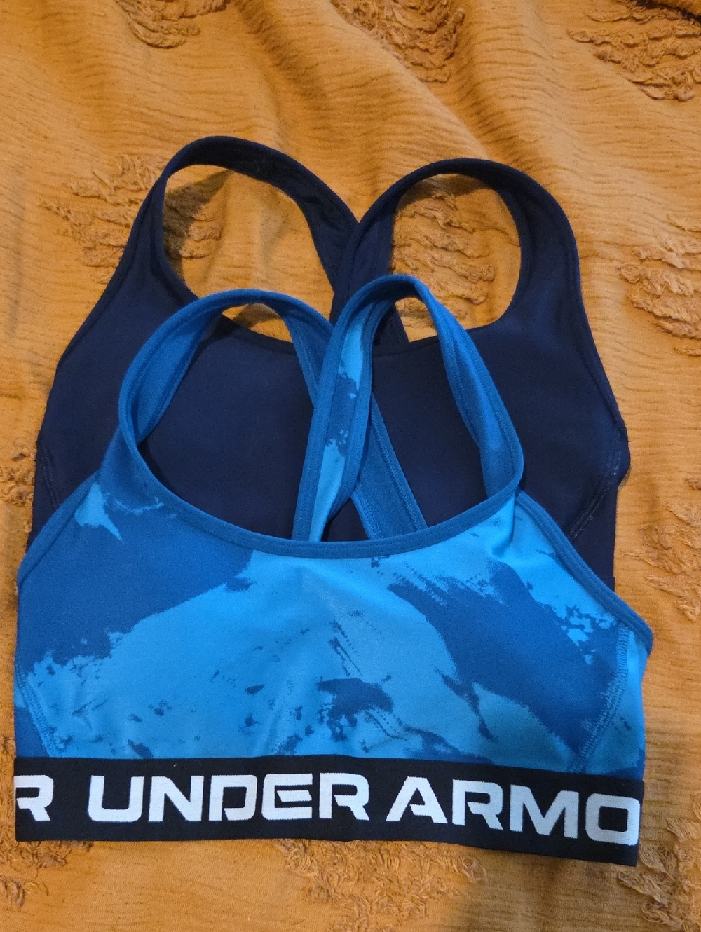 Under Armour Blue Dual-Layer Racerback Sports Bras Bundle